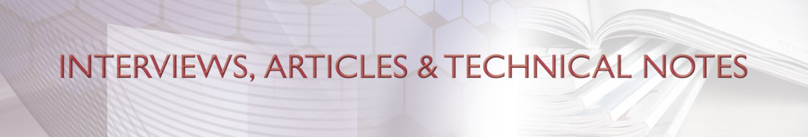 Articles, Interviews and Technical Notes